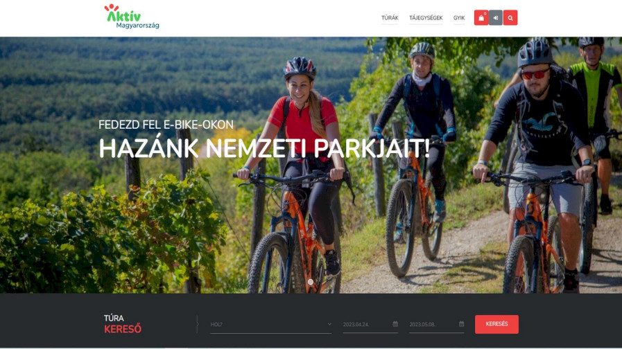 Aktív- és Ökoturisztikai Fejlesztési Központ E-bringatúra