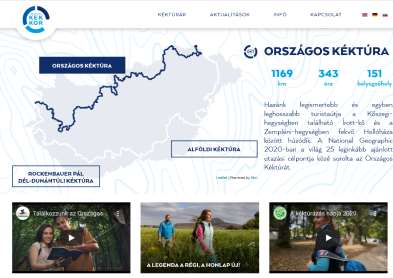 Az országos Kéktúra honlapja