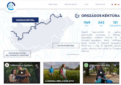 Az országos Kéktúra honlapja