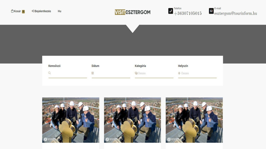 Esztergom Online jegyértékesítő rendszer