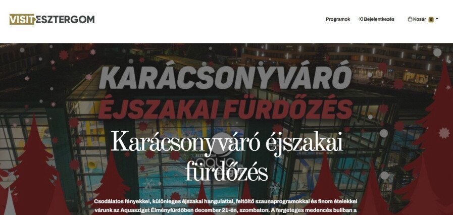 Esztergom Online jegyértékesítő rendszere