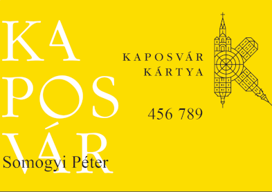 Kaposvár kártya