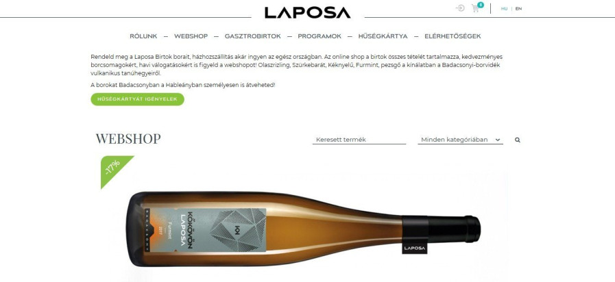 Laposa webshop