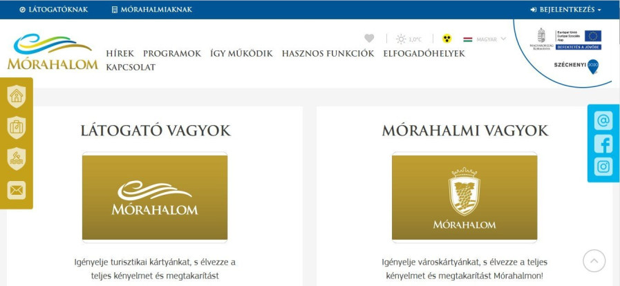 Mórahalom - városkártya rendszer