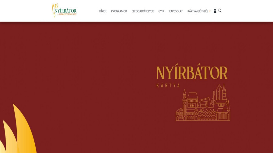 Nyírbátor városkártya rendszer