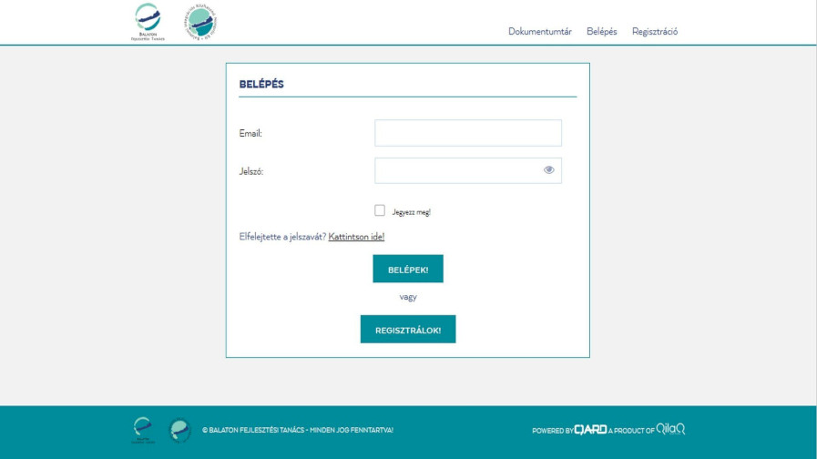 Pályázatkezelő rendszer