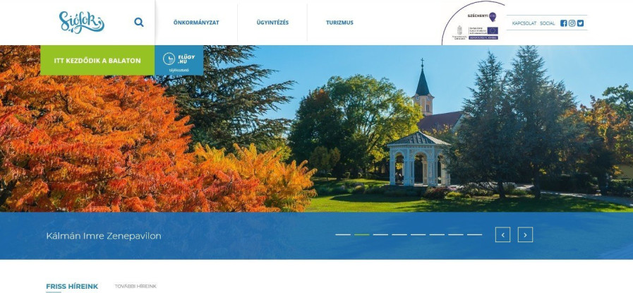 Siófok város weboldala