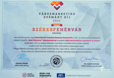 Városmarketing Gyémánt Díj 2020